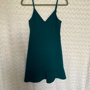 Express mini ruffle dress